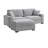 Aniessa 92'' Upholstered Sofa with Reversible Ottoman-1819859130