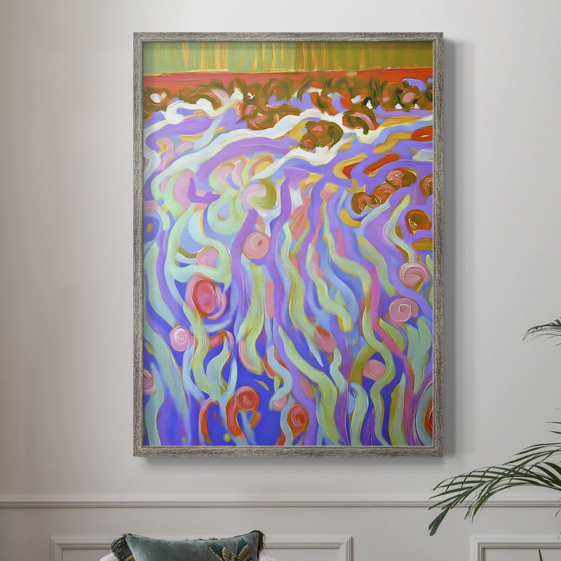 Reproduction encadrée ABSTRACT Series DCCIV - bois massif, H 15 po x l 12 po