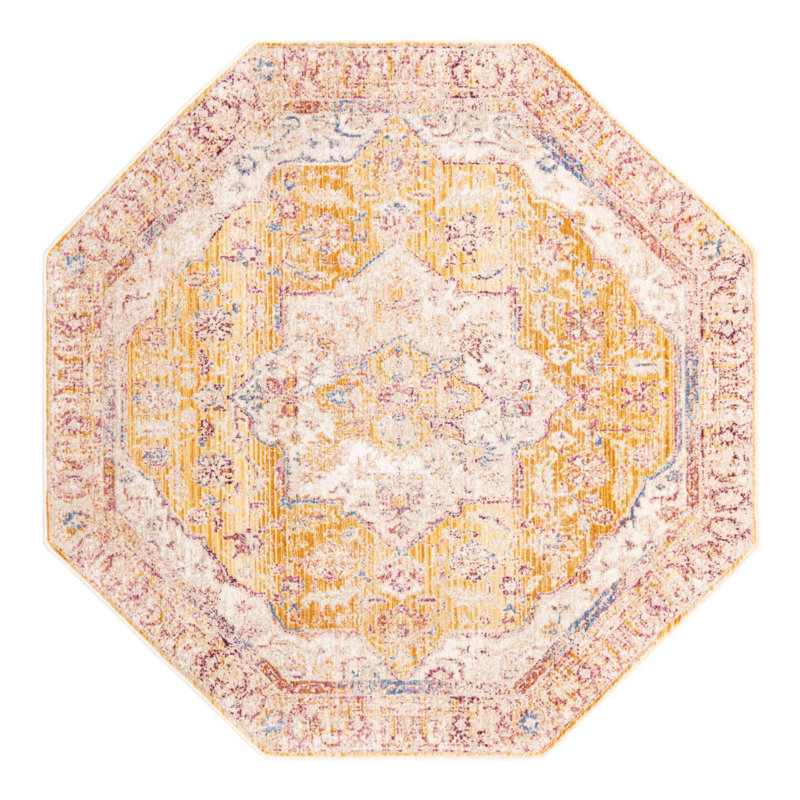 Stephania Oriental Indoor Rug, Octagon 5'3" x 5'3"