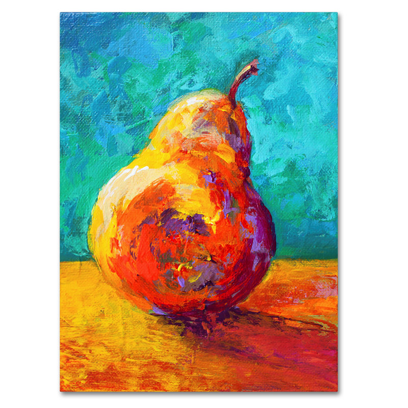 Kucera «Pear VI», reproduction sur toile tendue, H 24 po x l 18 po
