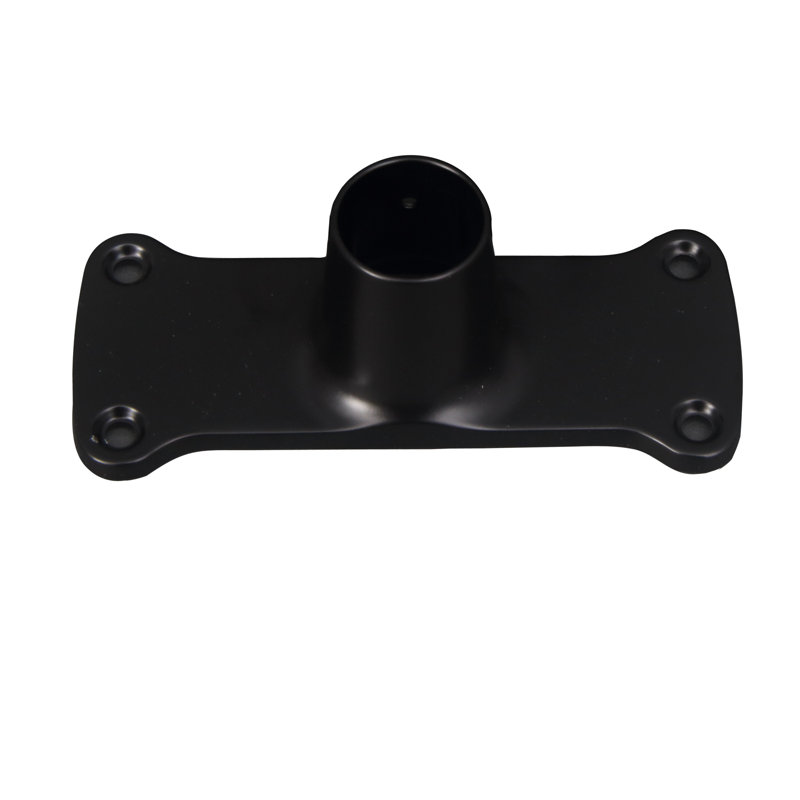 Jumbo Rectangular Die Cast Flange, Matte Black