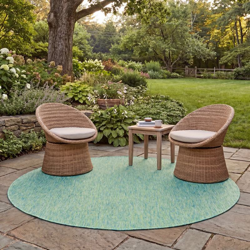 Tapis intérieur / extérieur Miceli, Rond 6 pi 7 po