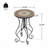 Round Ceramic Outdoor Side Tableful