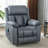 Oversize Manual Swivel Massage Recliner Chair With Heat And Vibration-718340680