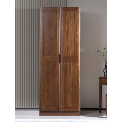 Garde-robe simple et moderne en noyer