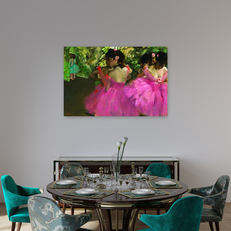 Ballerine en rouge, printemps traditionnel coloré, impression murale, H 32 po x l 48 po
