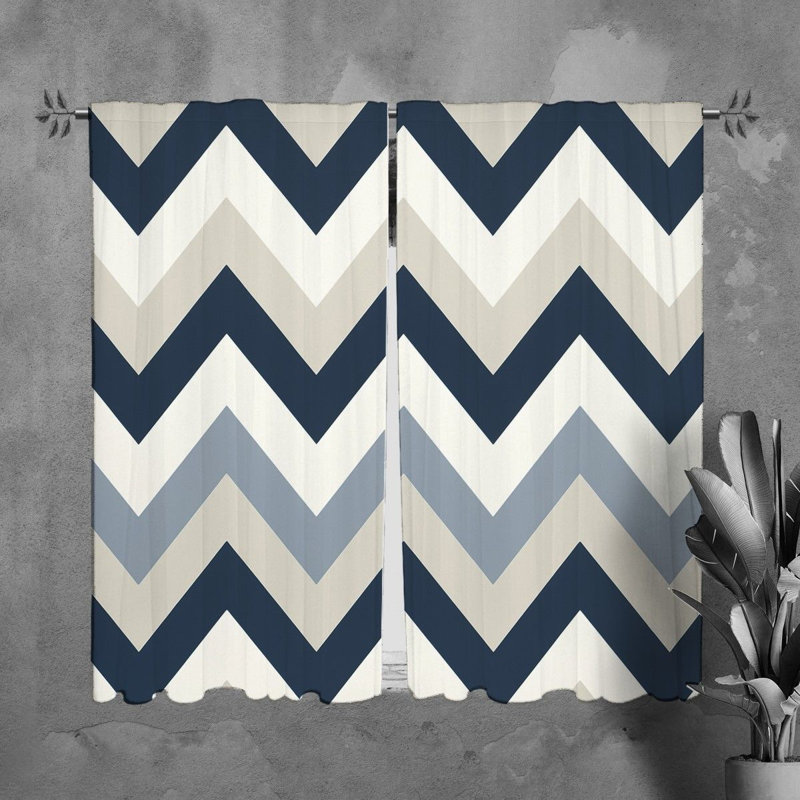 Paire de rideaux obscurcissant en polyester Nachita, L 20 po x L 82 po