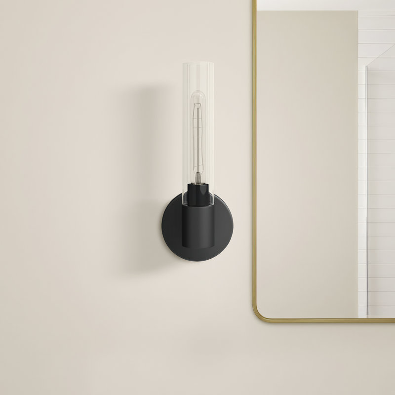 Dimmable Bath Sconce, Black