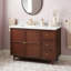 48" Delavan Vanity With Left Offset Rectangle Undermount Sink