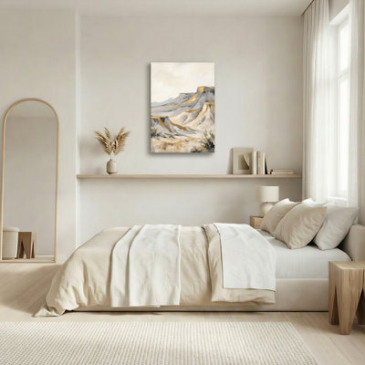 Ensemble de 1 tableau sur toile représentant un paysage désertique