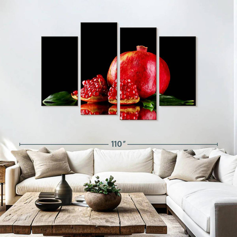Yarlin Ripe Pomegranate Fruit, 54" H x 84" W