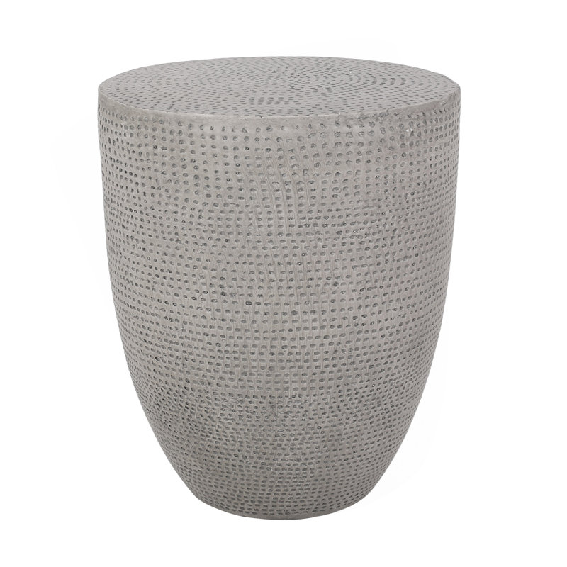 Outdoor Lightweight Concrete Side Table