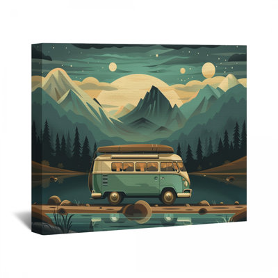 Toile de camping en toile tendue - décoration murale de voyage