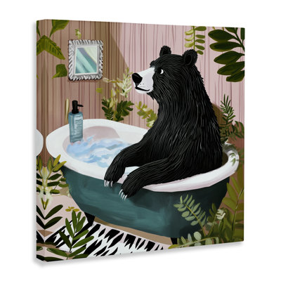 «Bear in Plant», art mural par Annabelle Hall
