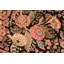 Tapis oriental noir / brun / rouge en laine noué à la main 6 pi x 9 pi 3 po Plattsmouth