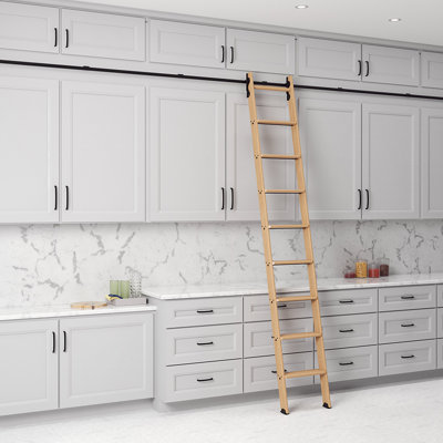 Red Oak Removable No Wheel Ladder