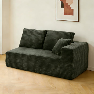 Canapé modulaire en velours côtelé Boneless