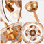 Ventilateur de plafond cylindrique à 2 pales de 20 po avec ventilateur à 3 pales avec lumière, ventilateur de cage bohémien à 6 vitesses pour chambre à coucher
