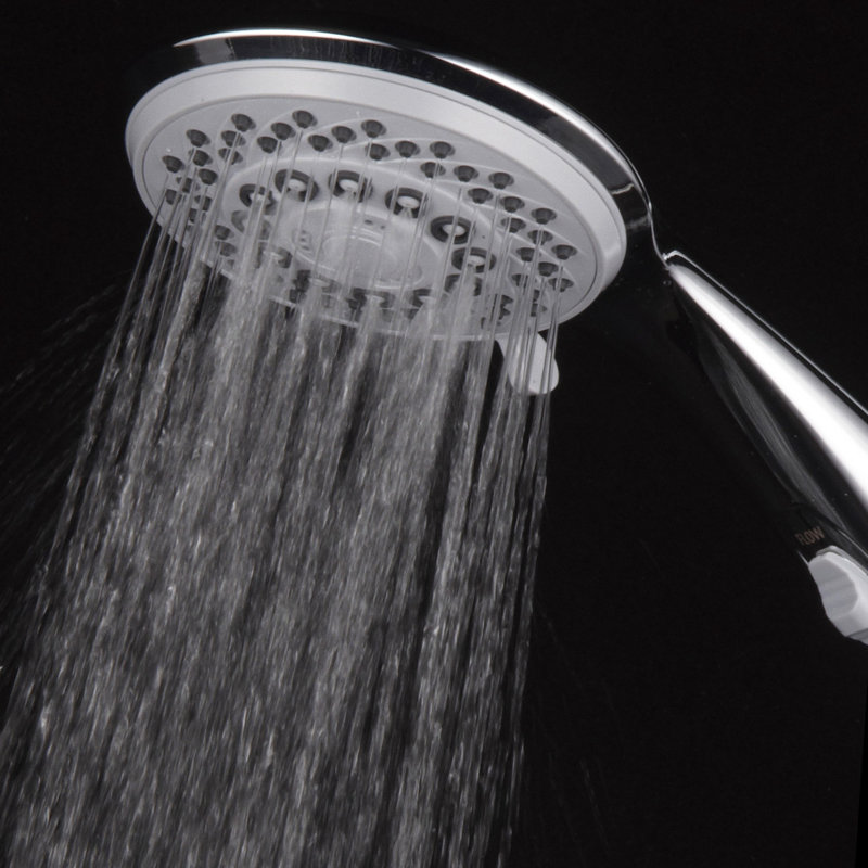 Chrome Handheld Shower Head with 7 Spray Settings