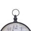 Rustic Analogue Metal Tabletop Clock in Brown/Black/Blue