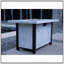 Table de foyer d'extérieur au gaz propane de 44 po x H 25 po - procédé de sculpture résistant aux hautes températures de 50 000 BTU pour des matériaux écologiques avec l'effet du grain de charbon