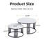 Ensemble de 2 tables basses gigognes noires-838135987