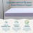 Lucid Comfort Collection 4” Lavender and Gel Memory Foam Mattress Topper-97762109