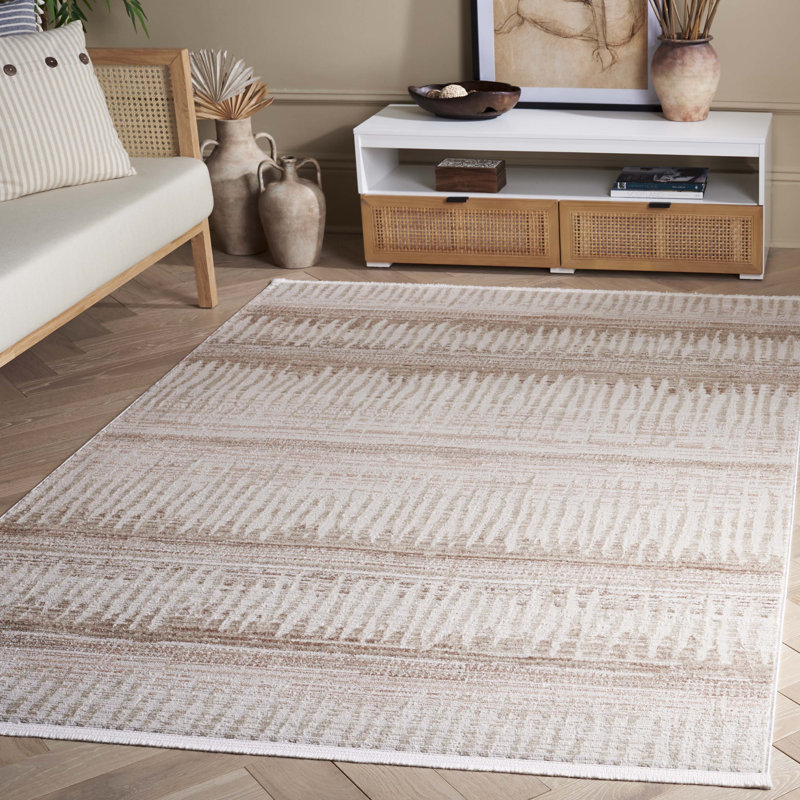 Tapis abstrait Candelario Performance, Rectangle 5 pi 3 po x 7 pi 6 po