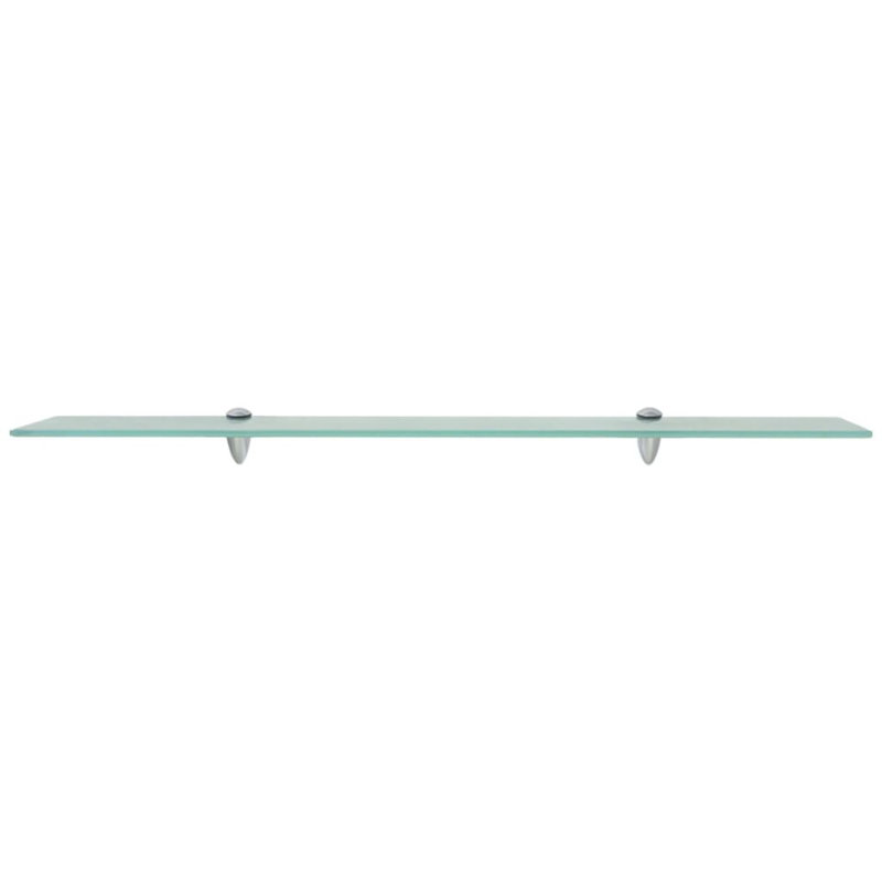 Glass Floating Shelf, 0.8cm H x 90cm W x 20cm D, Clear