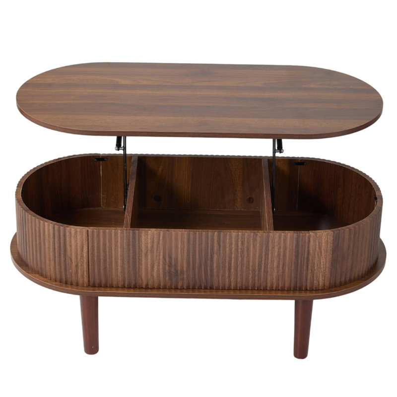 Lift Top Four Leg Coffee Table with Storage