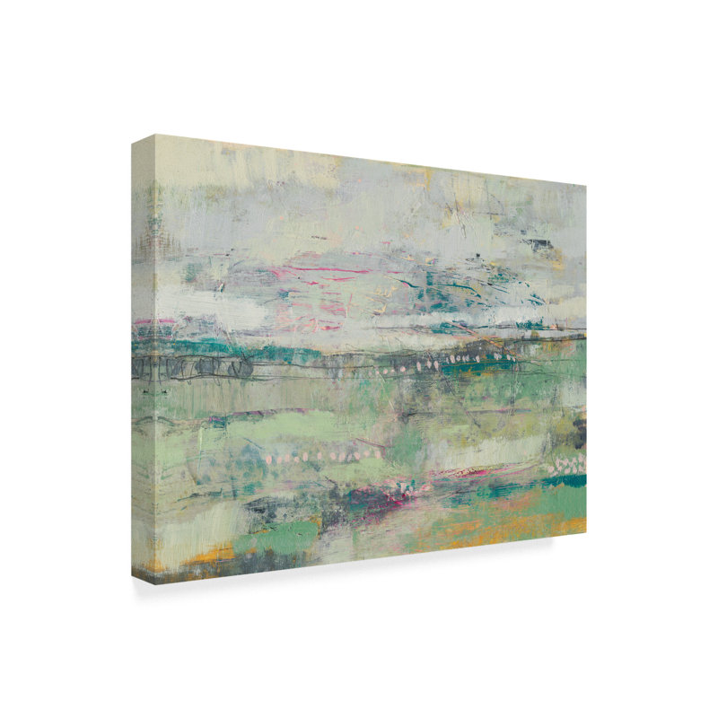 « doux distance i », peinture sur toile tendue, H 18 po x l 24 po x P 2 po