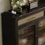 Buffet rétro en bois avec rangement élégant