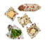 Meadow Magic Print - Assortiment de 5 emballages de rangement pour aliments en cire végétalienne réutilisable
