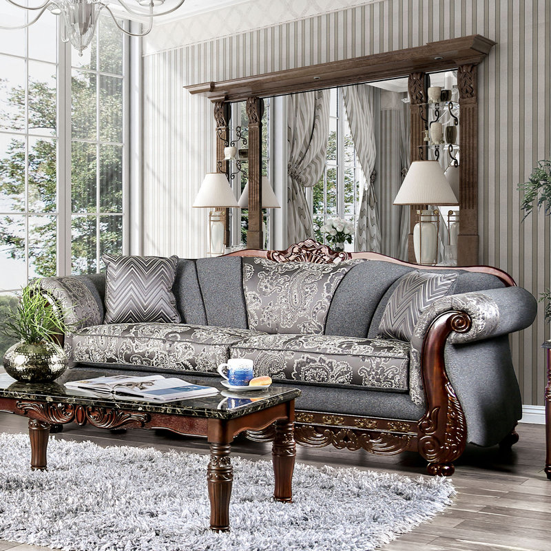 Canapé l 93,4 po, gris, Gris