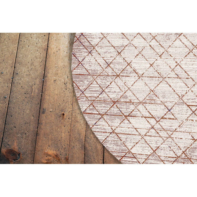 Geometric Rug, Round 5'2"