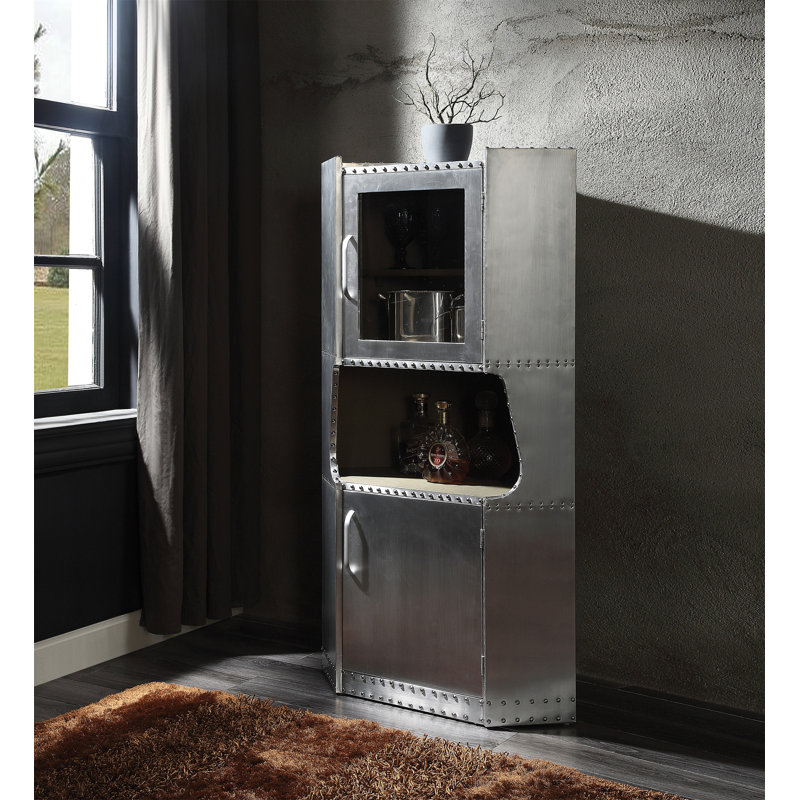 Aluminum 2-Door Cabinet With 1 Shelf