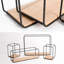 Wall Shelves | 4-Part Shelving Unit Made Of Metal And Real Wood Veneer | Wall Decor, Storage And Book Shelf For Bathroom, Living Room, Kitchen, Bedroom And More | Walnut-1893040084
