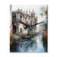 Encre monochromatique beige Passage - Très grandes horloges murales Cityscapes-99630025