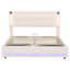 Upholstered Double Storage Bed Beige-493595533