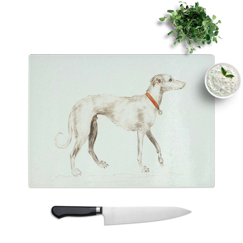 Glass Greyhound by A.B. De Boodt Chopping Board, 28.5 cm W x 20 cm L