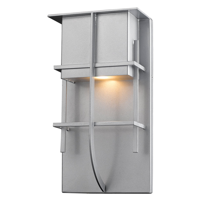 Crespin LED Wall Light, Silver, 10.75" H x 4.75" W x 3.88" D