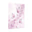 Plantes et fleurs, papillons et pétales roses, art à l'aquarelle-474820423