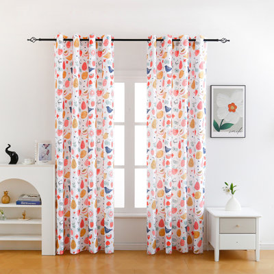 Polyester Curtains For Living Room Dining Room, Bedroom, Balcony 2 Panels