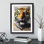 Splashed Tiger - Framed Print