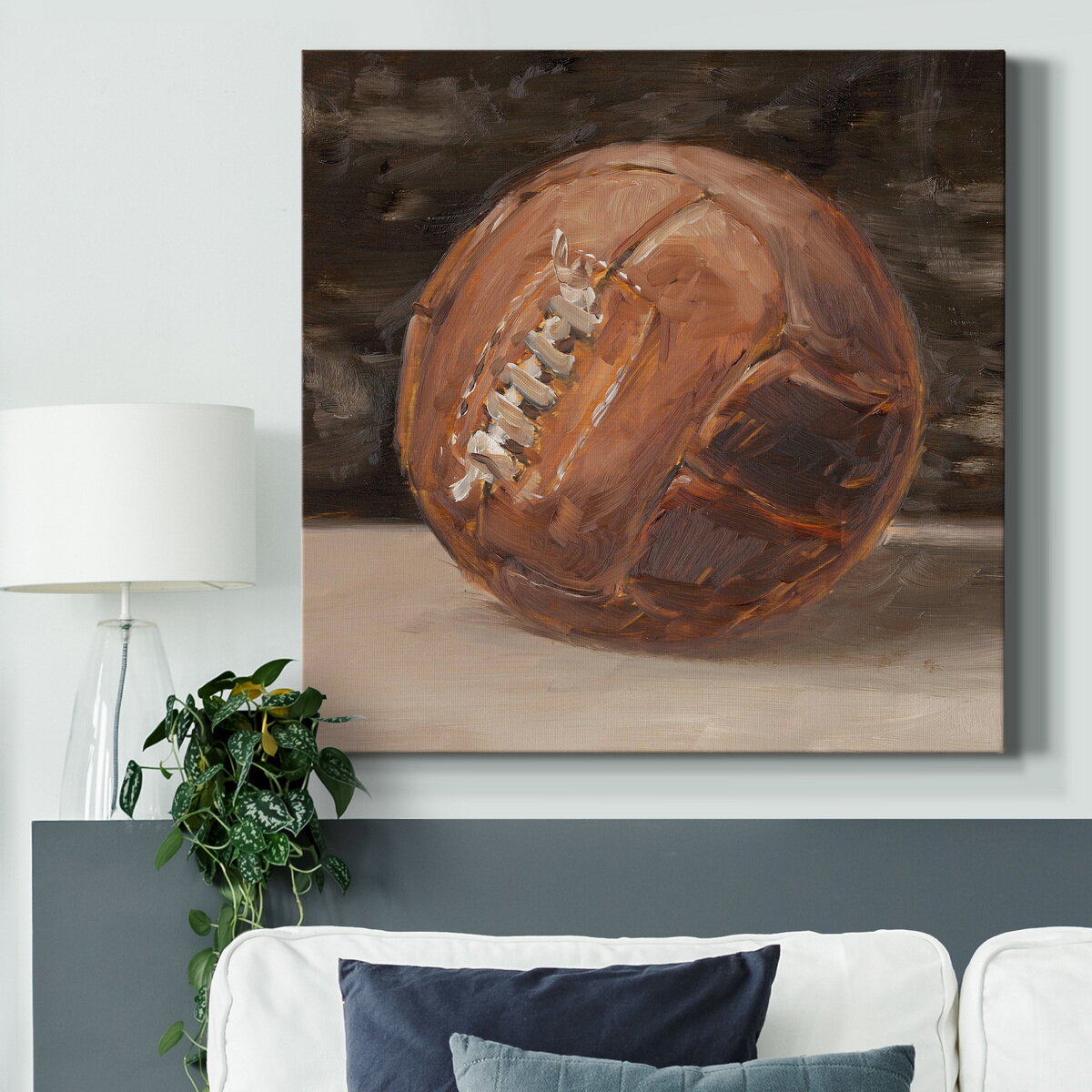 Weathered Leather Canvas Print
