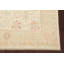 Tapis beige en laine noué à la main de conception unique 6 pi 5 po x 9 pi 10 po Rabeka