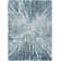 Ebern Designs Rhodes Blue Silver Modern Indoor Rug