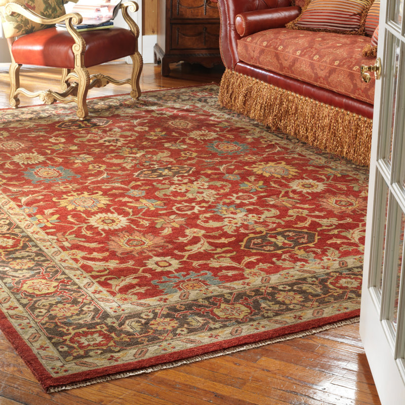 Wool Oriental Indoor Rug, Rectangle 4' x 6'