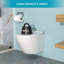 Cuvette de toilette murale avec siège à fermeture douce, blanc