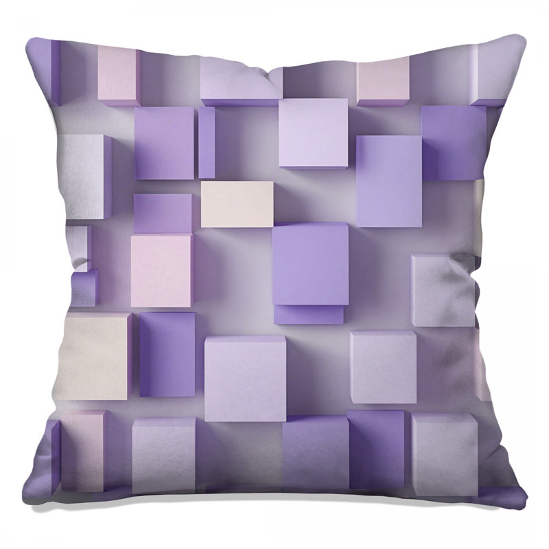 Coussins mauves lilas mauves, 20 x 20 pouces